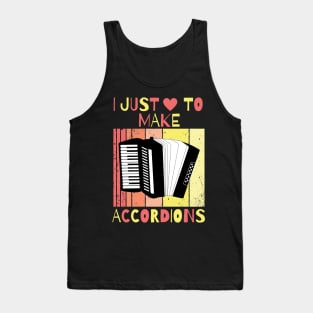 I Just Love To Make Accordions, Accordion Producer Tank Top